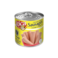 Salchicha de pollo enlatada - Rica